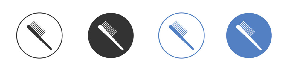 Hair brush icon pictogram set. Vector icon designs