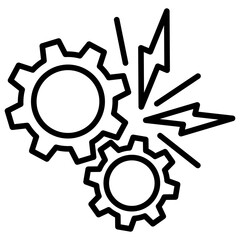 Market Disruption Line Icon