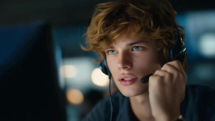 Close-up of 911 dispatcher interacting with translation AI interface, quickly understanding and responding to foreign-language emergencies, emphasizing life-saving multilingual support, AI