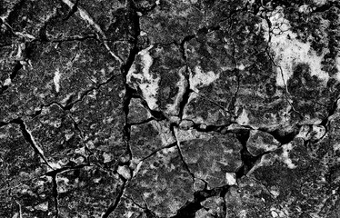 Cracked concrete wall texture, Cement background not painted in vintage style