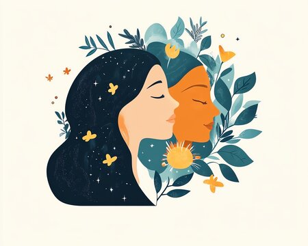 Mental Health Awareness Month Vector web banner for social media, posters, cards, and flyers Medical health care design World Mental Health  high resolution   for isolate image