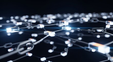 Digital blue technology network connection concept for global social communication