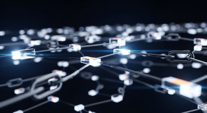 Digital blue technology network connection concept for global social communication