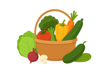 vegetables in a basket