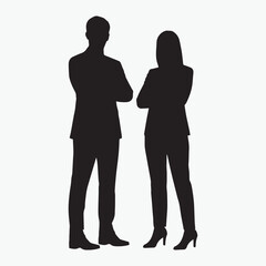 Business professionals collaborating and communicating in a modern office setting