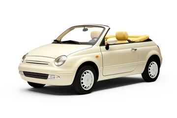 Naklejka premium Cabriolet car vehicle white background.