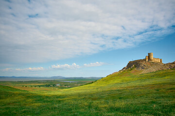 The medieval fortress of Enisala in spring