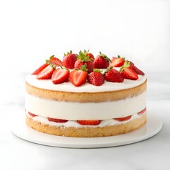 Deliciously layered strawberry shortcake dessert, a perfect celebration treat, ideal for parties and special occasions