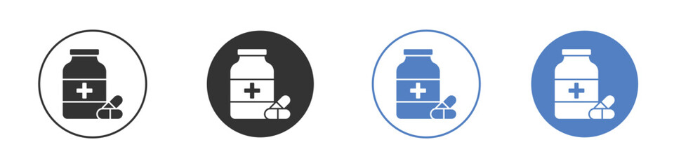 Supplement icon pictogram set. Vector icon designs