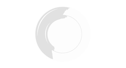 Circular loading icon on a white background with a gray loading indicator