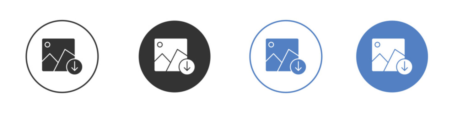 Upload photo icon pictogram set. Vector icon designs