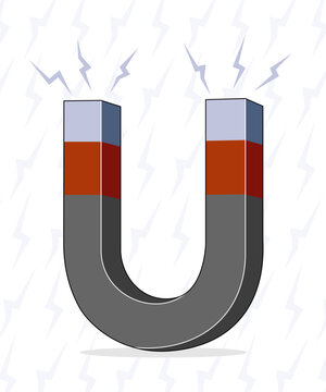 Magnet vector illustration on transparent background