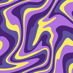 This Abstract Pattern Features Swirling Shades of Purple and Yellow Intertwined to Create a Mesmerizing Visual Effect. It's a Dynamic and Fluid Composition.