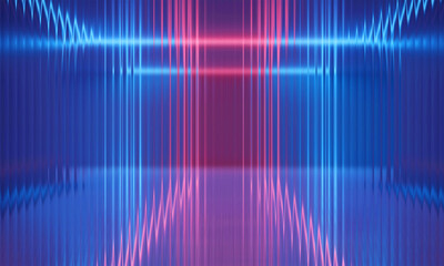 Abstract Neon Glass Wave Background – Colorful Reflective Light Gradient Design