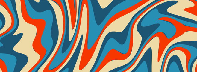 An abstract wavy pattern with vibrant colors creating a psychedelic visual effect.