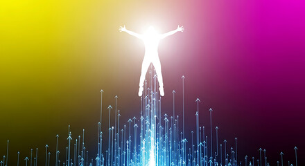 concept of Inspirational Coaching Concept with Mentor Giving Advice for Personal Growth, Career Advancement, and Life Goals