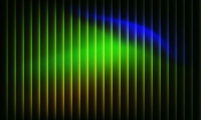 Vibrant vertical light streaks with green and blue gradient glow, modern abstract backdrop
