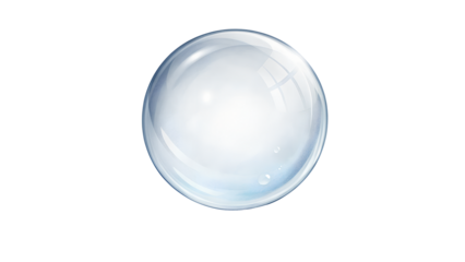 glass ball isolated on white

