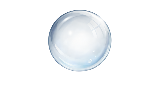 glass ball isolated on white
