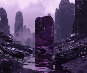 night in the mountains