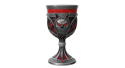 A vampire’s goblet, isolated on clean white background