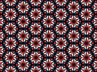 seamless vintage pattern. Floral geometric ornament. Endless texture for wallpaper, surface textures, pattern fills, web page background.