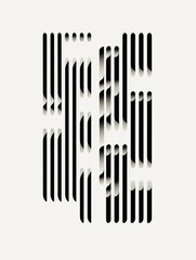 Abstract geometric pattern with vertical lines