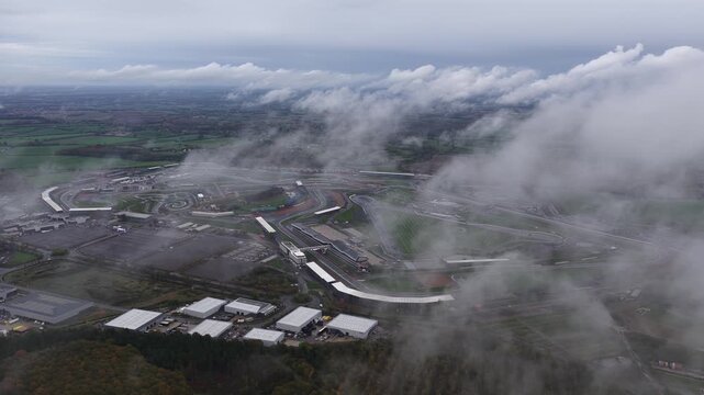 Silverstone race circuit in Towcester, United Kingdom.