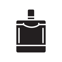 plastic travel bottle for cosmetics color flat icon. Vector isolated element