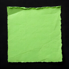 Aged, torn parchment texture with a vintage green leaf border, perfect for an antique background sheet