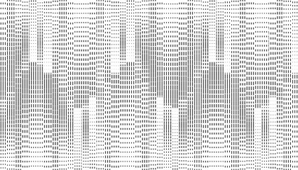 Black and white abstract geometric pattern with smooth transition effect for sporty and modern background. Vector Format Illustration 