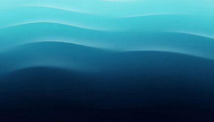 Cool oceanic gradient blending turquoise and deep navy with soft wave textures