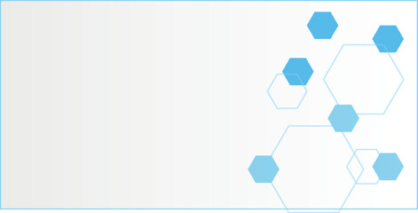 Abstract blue hexagon banner background. Eps10 vector