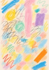 Fototapeta premium Vibrant abstract pastel strokes