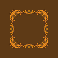 frame with gold ornament