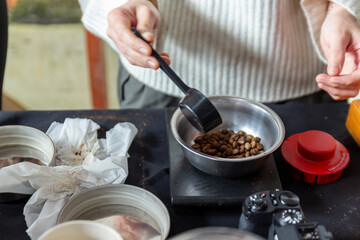 Weighing Roasted Coffee Beans A Guide to Precise Coffee Brewing