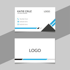 Creative and corporate  business card  design Template
