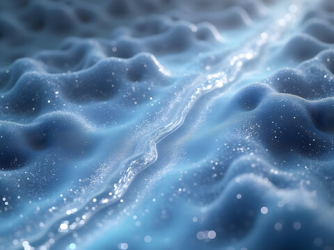 Realistic 3D rendering of digital twins technology with synchronized virtual physical object pairs and real-time data mirroring in transparent gradient technological environment