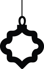 Obraz premium christmas ornament isolated vector icon