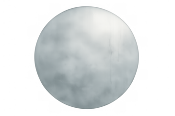Round snowball for winter fun and seasonal celebrations, clean snow sphere isolated on transparent background