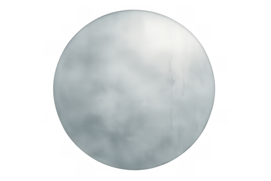 Round snowball for winter fun and seasonal celebrations, clean snow sphere isolated on transparent background