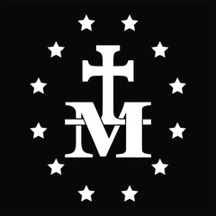 Obraz premium Miraculous Medal Catholic Religious