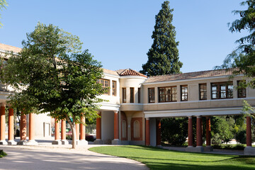 Fototapeta premium Public gardens in the ity of Madrid, called Finca de Vista Alegre in Madrid, Spain