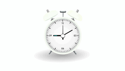 alarm clock isolated on white