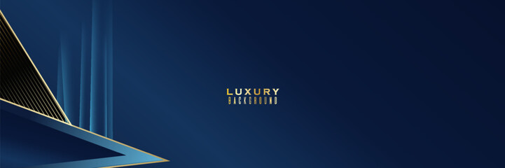 Royal Blue and Gold Luxury Abstract Background designed for premium presentations and elegant occasions.VIP Invitation Layout with Classic Golden Elements.