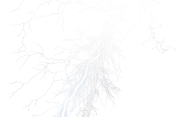 lightning on a transparent background
