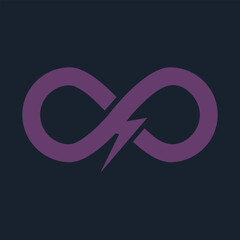 Abstract Infinity Symbol Vector — Modern Energy Loop and Continuity Design