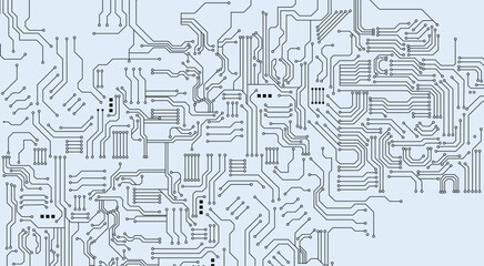 Circuit technology background with hi-tech digital data connection system and computer electronic design. 