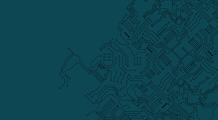 Circuit technology background with hi-tech digital data Vector illustration