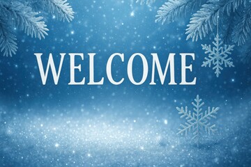 Winter welcome snowy elegance